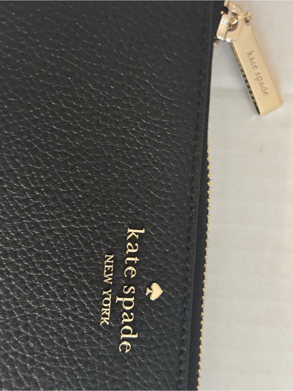 kate spade New York Large Black Slim L-Zip Wallet - Picture 2 of 10